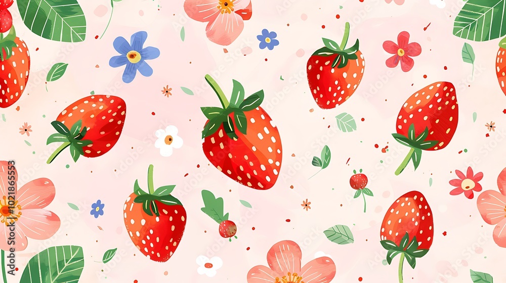 Berries set on abstract background. Cherry, raspberry, blueberry, blackberry, strawberry and other berry taste. Fresh summer juicy berry. Flat Vector illustration Berries set on abstract background. Cherry, raspberry, blueberry, blackberry, strawberry and other berry taste. Fresh summer juicy berry. Flat Vector illustration