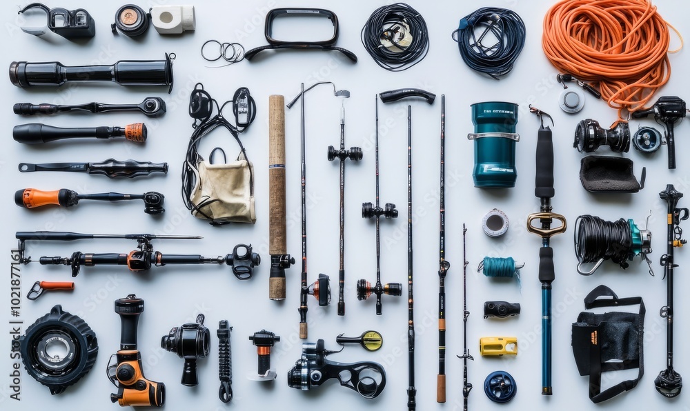 Obraz premium Deep sea fishing equipment