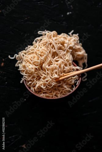 noodles with chopsticks