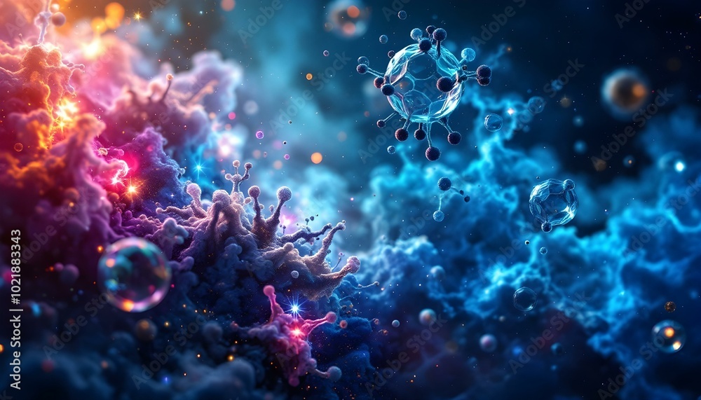 Fototapeta premium Science lab background