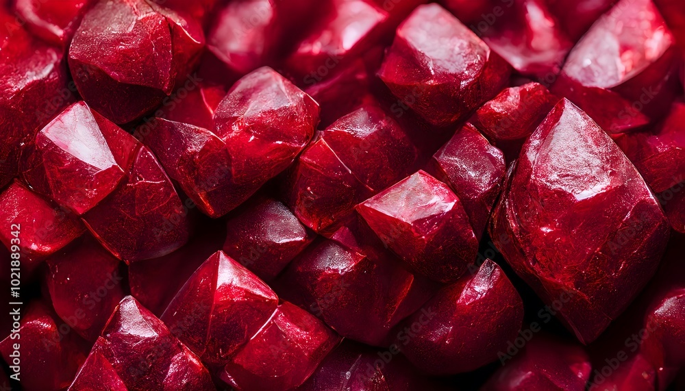Abstract background made with a specimen of rough ruby, deep red, and uncut Abstract background made with a specimen of rough ruby, deep red, and uncut