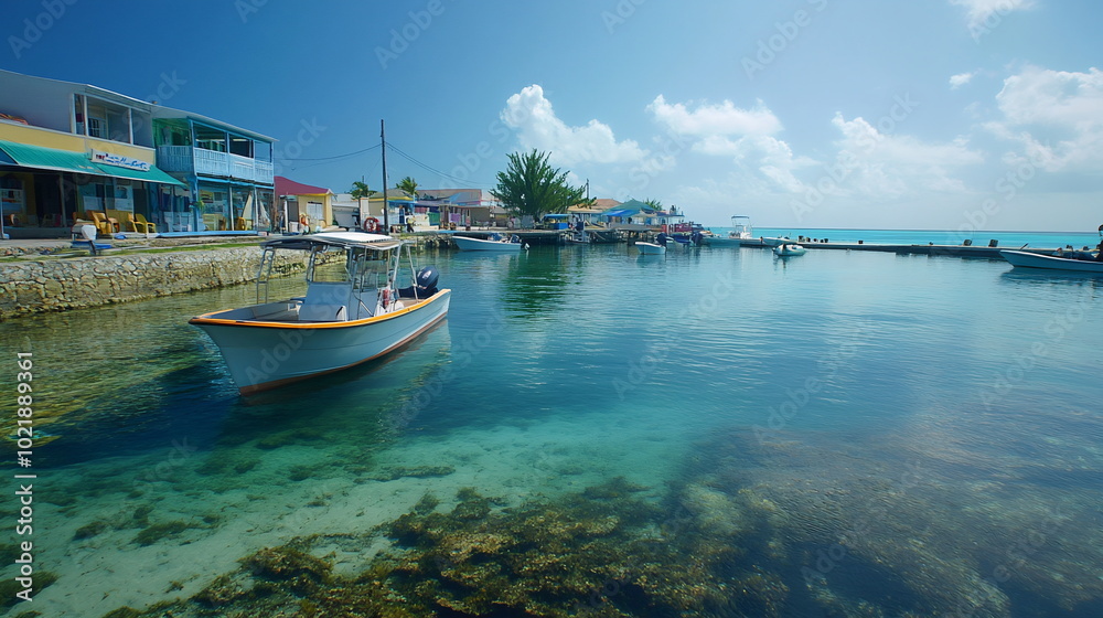 Fototapeta premium Tropical Serenity with a Pristine Waters and Coastal Beauty