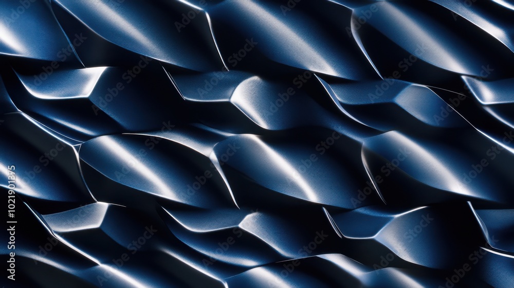 Fototapeta premium Cobalt blue abstract ink pattern for artistic design and digital media