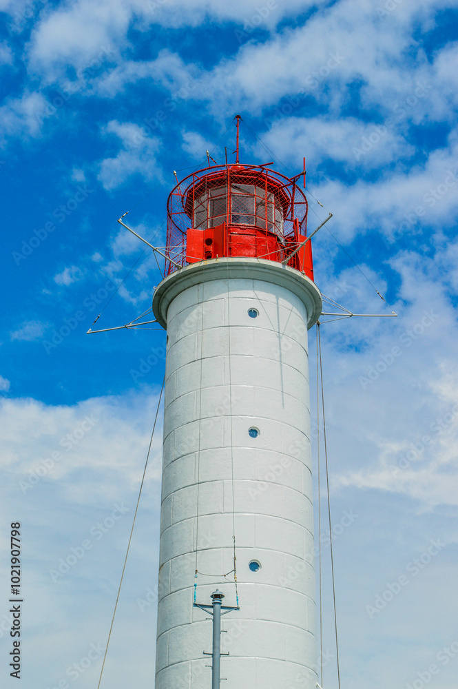 lighthouse in the port Odessa