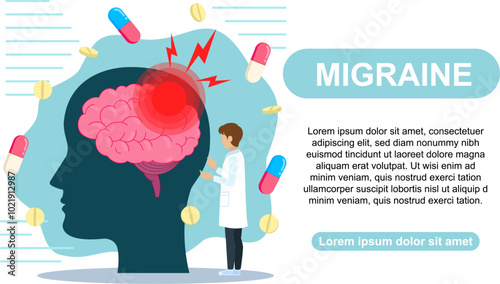 Doctors Analyzing Migraine and Brain Health for Treatment