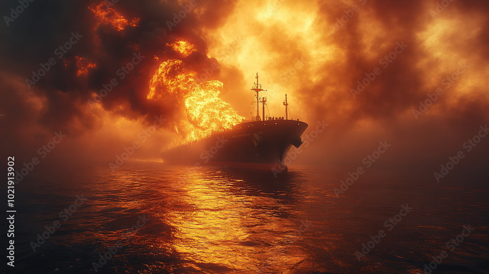 Critical Moments with a Oil Tanker Fires at Sea Critical Moments with a Oil Tanker Fires at Sea