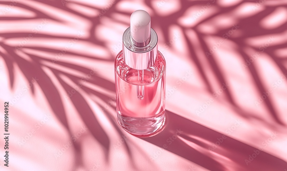 Pattern of bottle with micellar water, essence of natural oil, serum for the face. Pattern of bottle with micellar water, essence of natural oil, serum for the face.