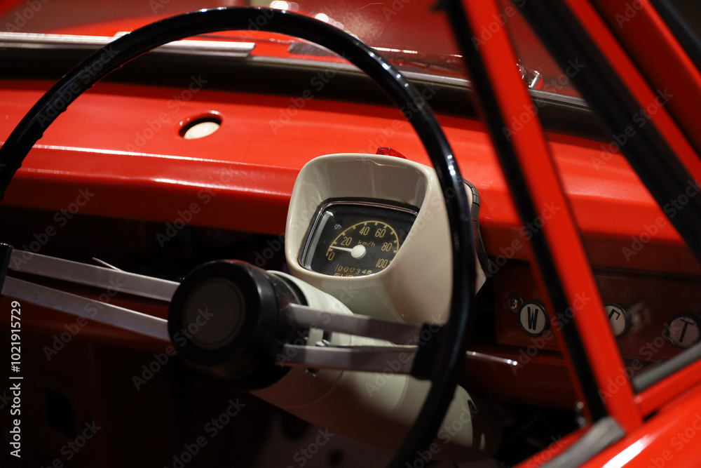 60s car dashboard instrument panel design