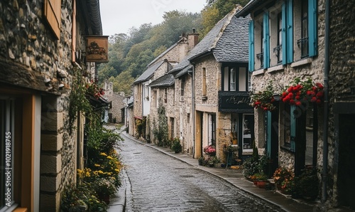 Row house in french village