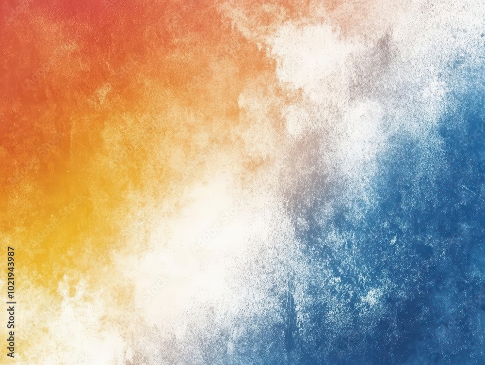 abstract textured background blending retro grain noise with vibrant orange, blue, white, and yellow colors, creating a visually striking gradient perfect for web banners or posters abstract textured background blending retro grain noise with vibrant orange, blue, white, and yellow colors, creating a visually striking gradient perfect for web banners or posters