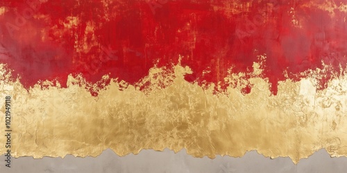 A textured background featuring rich red and gold Venetian plaster.