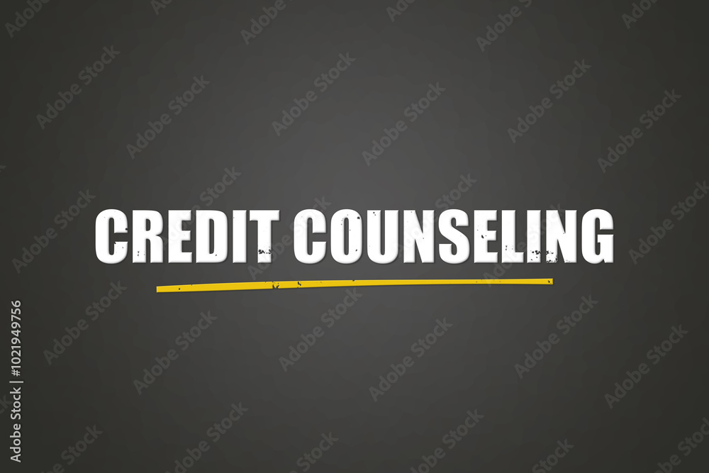 Credit Counseling. A blackboard with white text. Illustration with grunge text style. Credit Counseling. A blackboard with white text. Illustration with grunge text style.