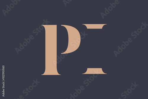 Abstract letter PI logo. This logo icon incorporate with abstract shape in the creative way. 
