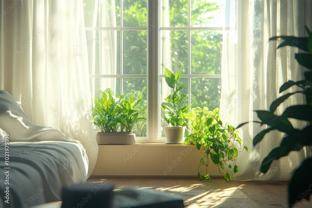 Cozy Living Room Bathed in Natural Light Cozy Living Room Bathed in Natural Light