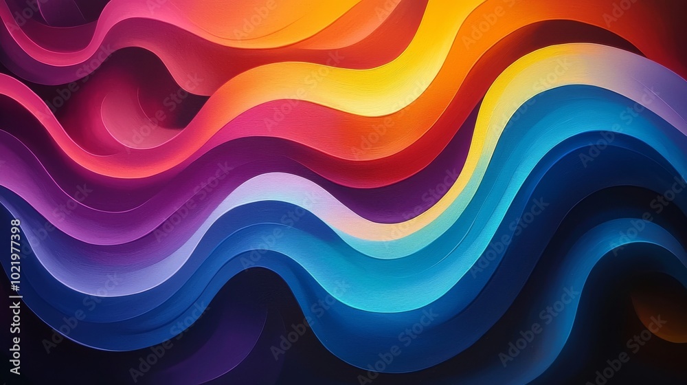 A playful dance of Cornu spirals, their smooth transitions and vibrant neon hues creating a mesmerizing flow of light and energy across the canvas