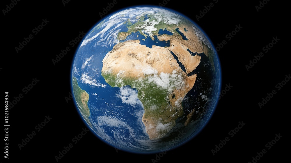 This detailed oil painting captures the Earth as viewed from space, showcasing its vibrant oceans and diverse continents while conveying a poignant message about global warming This detailed oil painting captures the Earth as viewed from space, showcasing its vibrant oceans and diverse continents while conveying a poignant message about global warming