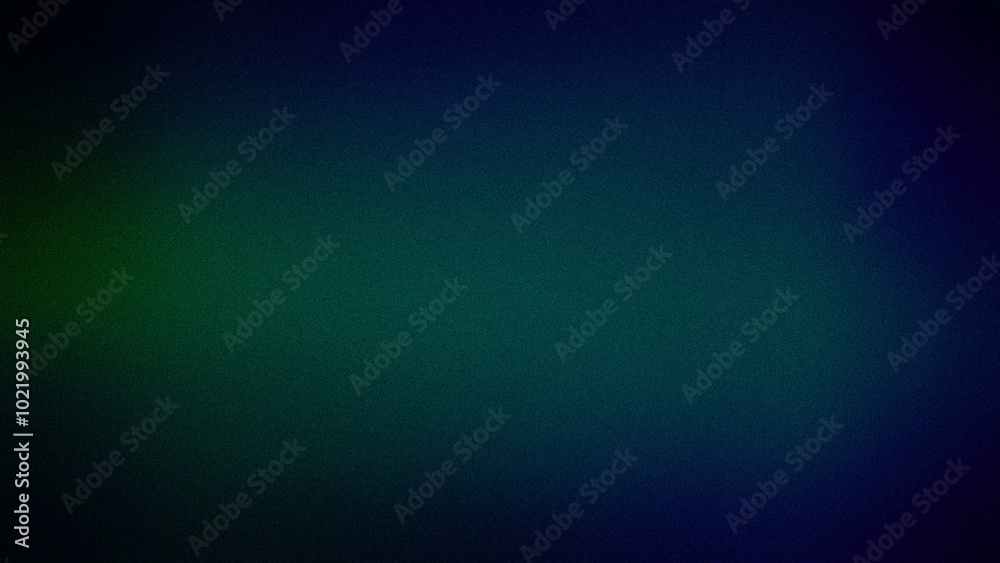 Fototapeta premium A dark abstract gradient blending deep shades of green and blue with a subtle grainy texture, ideal for 4K backgrounds, wallpapers, and digital designs