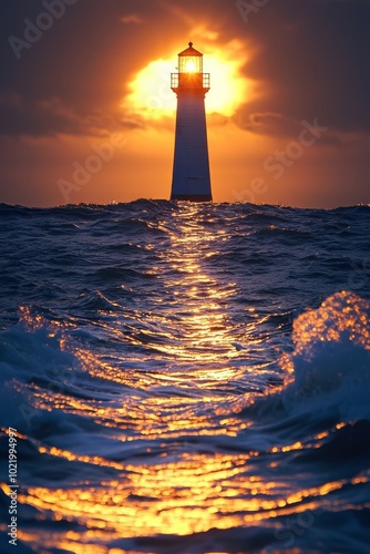 A lighthouse illuminating the way 