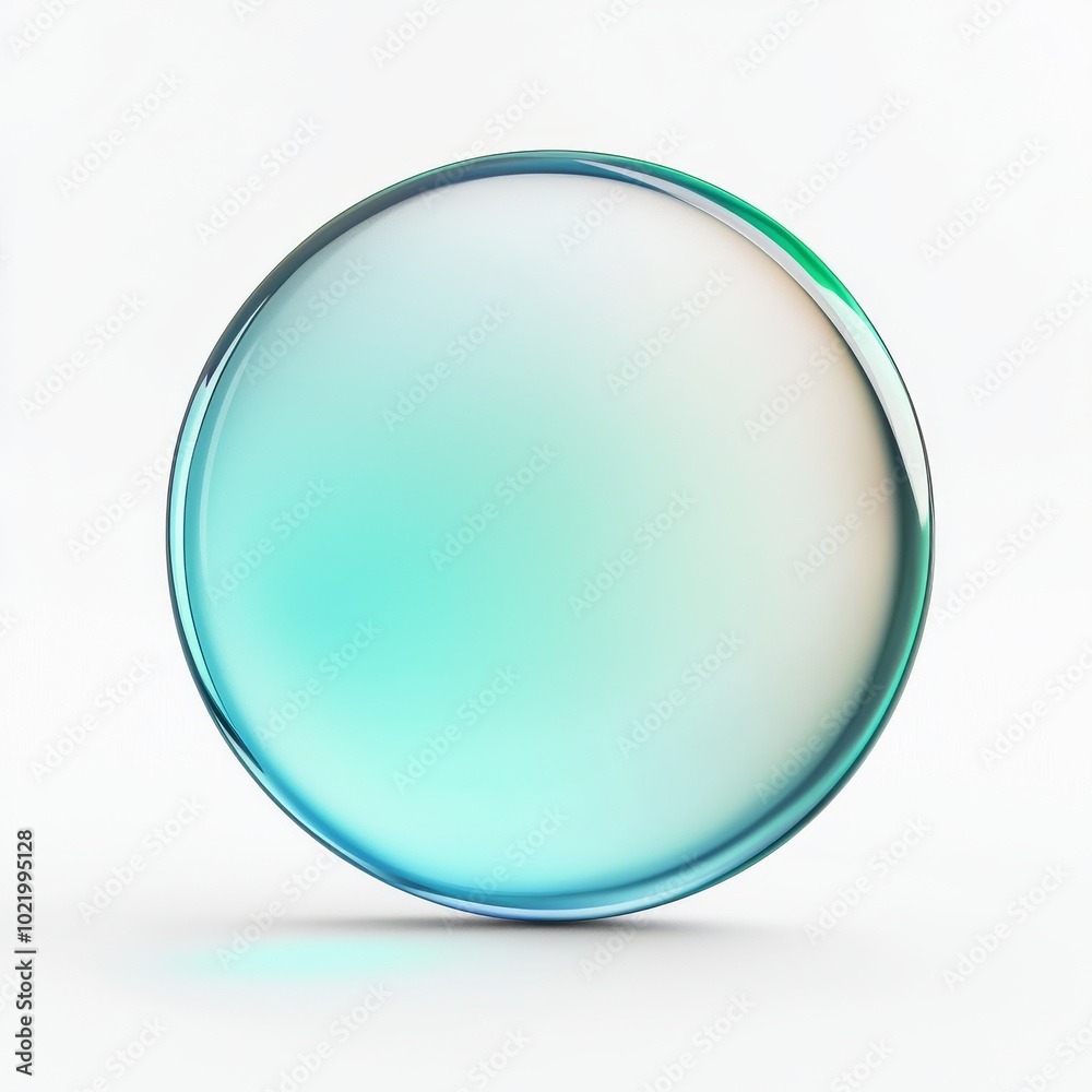 a simple rounded profile icon in the air, frosted glass, Emerald and blue gradient, isolated, white background, minimalism, transparent sense of science and technology, ultra-minimalist appearance, br a simple rounded profile icon in the air, frosted glass, Emerald and blue gradient, isolated, white background, minimalism, transparent sense of science and technology, ultra-minimalist appearance, br