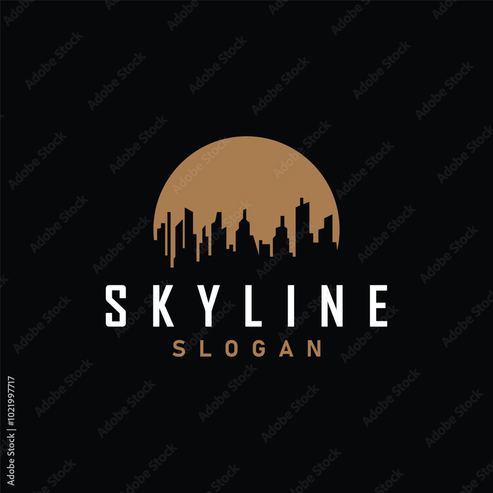 Fototapeta premium Building Real Estate Apartment Construction Logo, Elegant Premium Rustic Monogram Vector Design