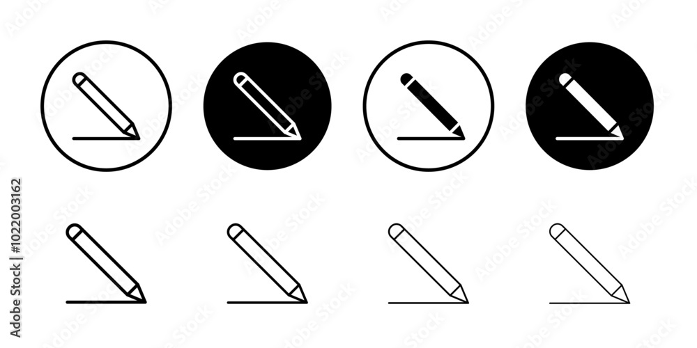Signature icon Black and white outline vector Signature icon Black and white outline vector