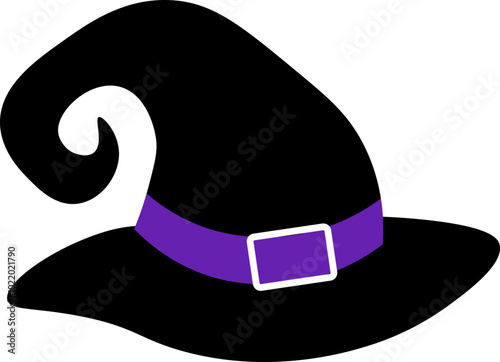 Witch hat for Halloween with buckle