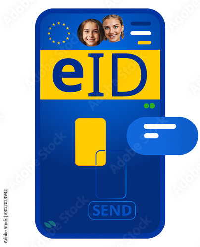 a smartphone and digital eI...