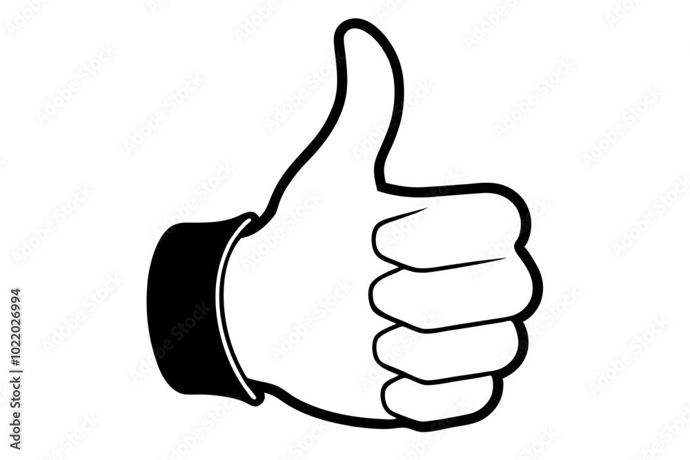 finger thumb up silhouette vector finger thumb up silhouette vector