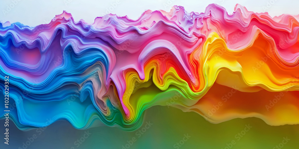 Fototapeta premium art abstract shapes background, ai generated 