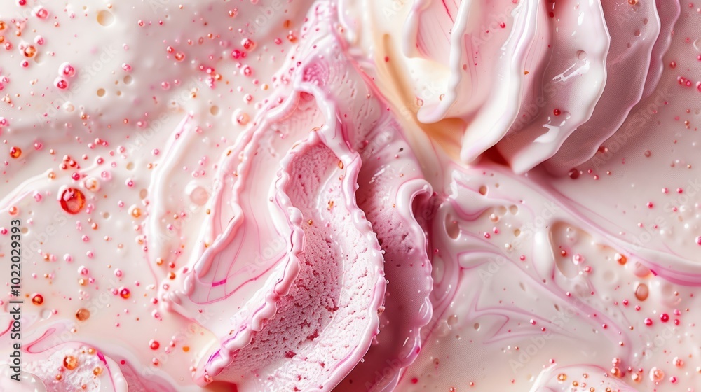 Close up of the texture of ice cream background, top view. Photorealistic high resolution macro photography for advertising or food design. Close up of the texture of ice cream background, top view. Photorealistic high resolution macro photography for advertising or food design.