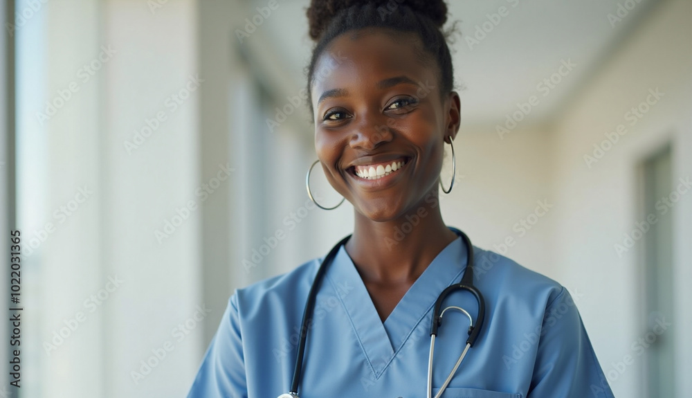 portrait of a young black nurse portrait of a young black nurse