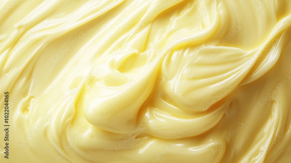 Smooth, creamy, and silky yellow swirl. Smooth, creamy, and silky yellow swirl.