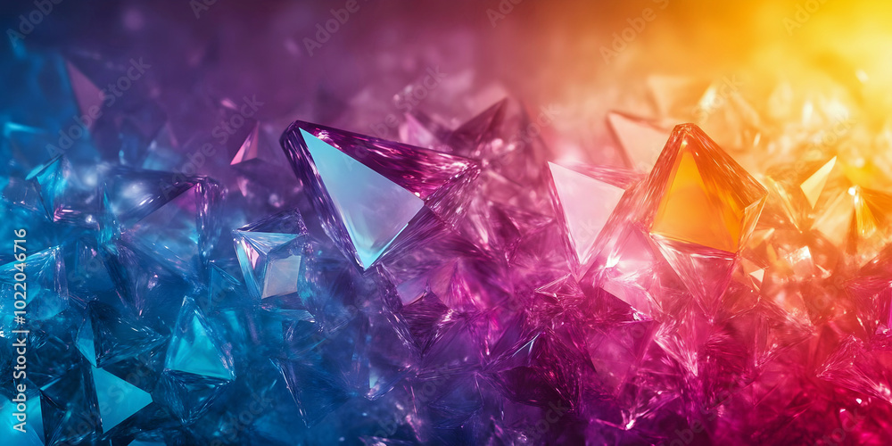 colorful crystal background, ai generated. colorful crystal background, ai generated.