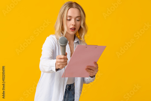 Portrait of female journali...