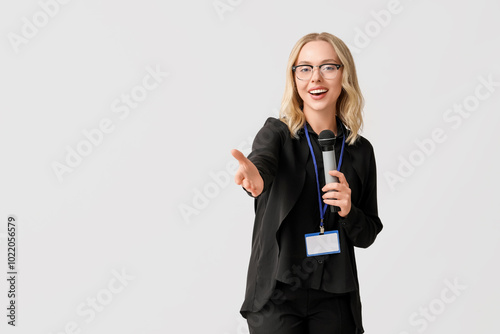 Portrait of female journali...