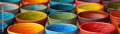 Handmade Pottery Fair, vibrant colors, close-up, creative process, photography