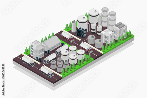 Isometric gasoline storage