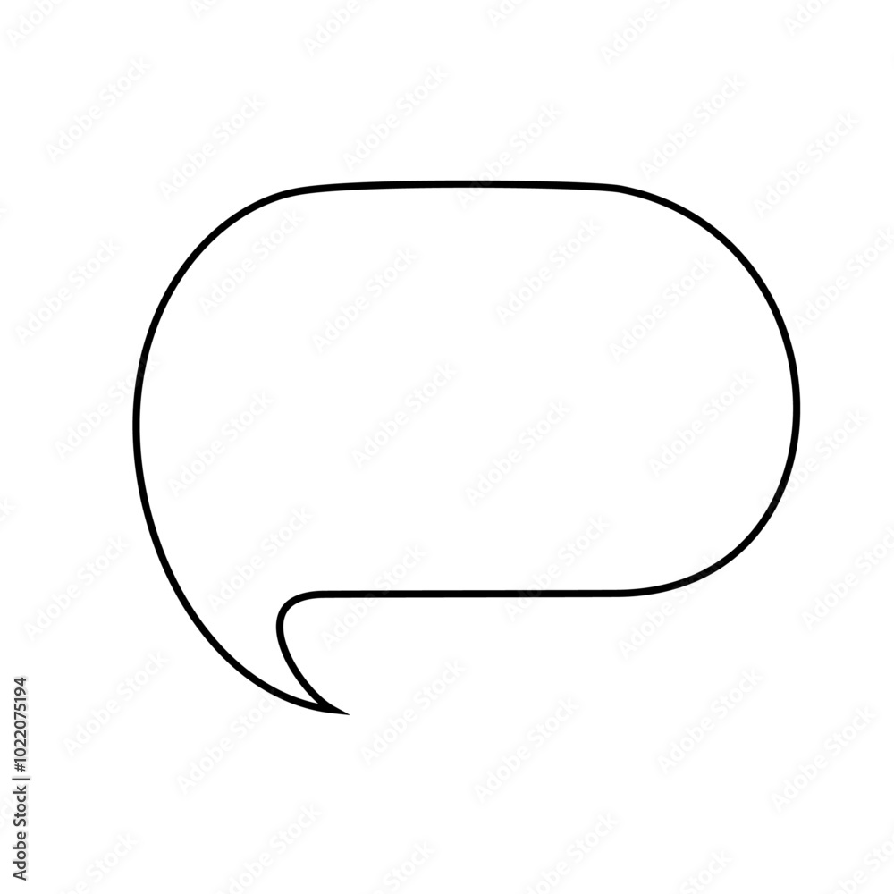 hand drawn speech bubble line hand drawn speech bubble line
