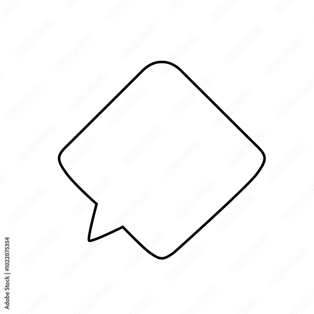 hand drawn speech bubble line hand drawn speech bubble line