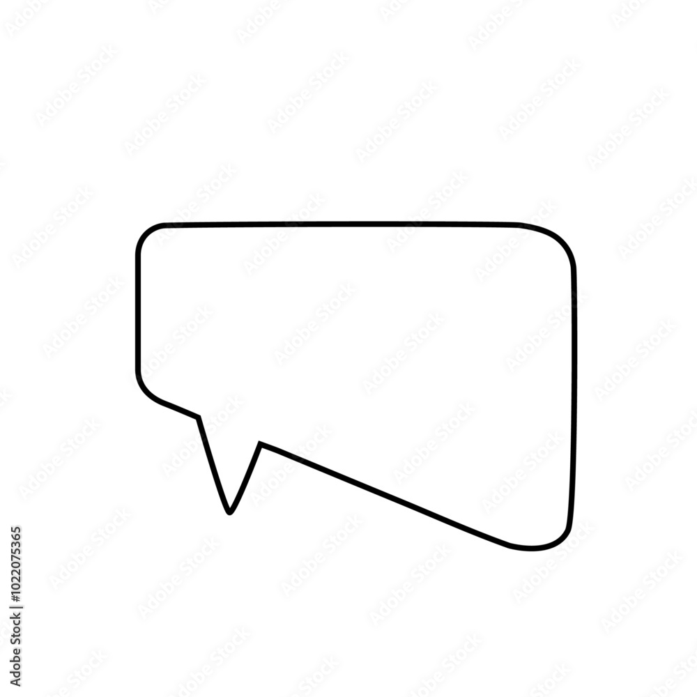 hand drawn speech bubble line hand drawn speech bubble line