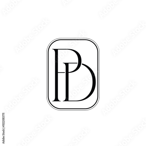 phd logo, p logo, d logo, ph logo, p letter, d letter, symbol, vector, minimal, minimalist, modern
