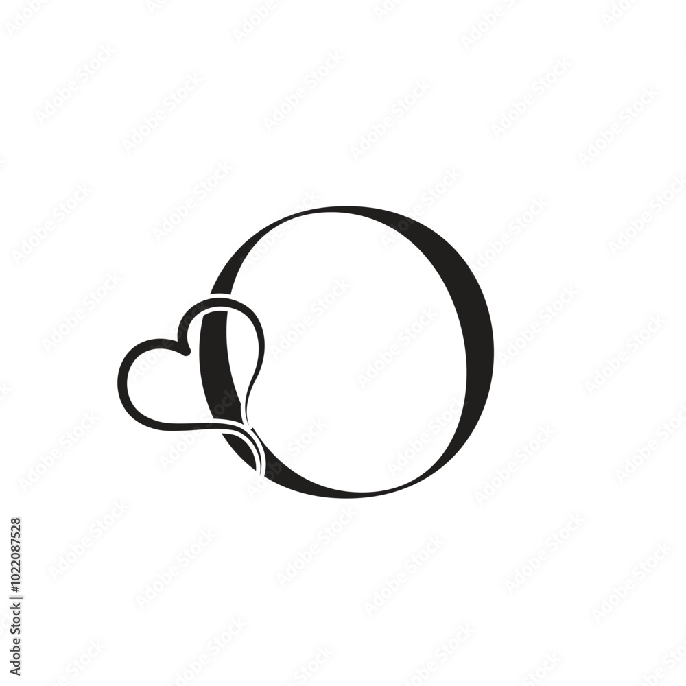 O letter logo, o heart logo, o logo, heart logo, vector, minimal, modern O letter logo, o heart logo, o logo, heart logo, vector, minimal, modern