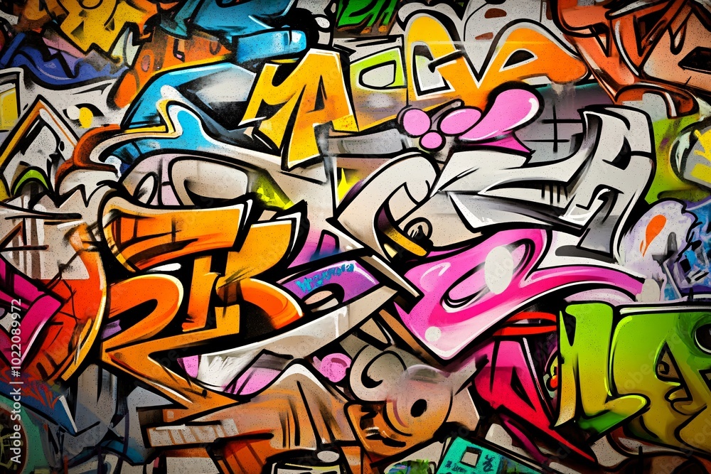 custom made wallpaper toronto digitalGraffiti Wall Abstract Background: Pop Art-Inspired Artistic Backdrop