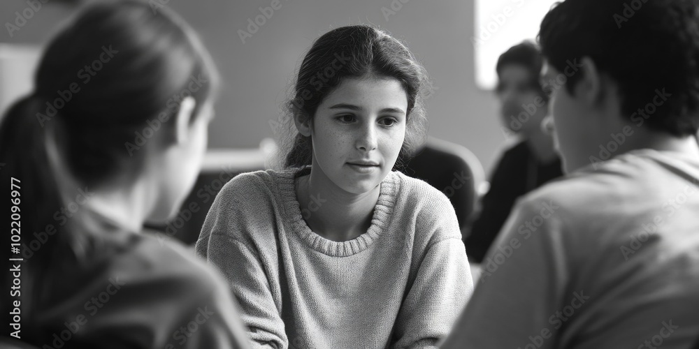 Candid Moment in a Group Meeting Candid Moment in a Group Meeting
