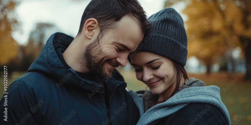 Fototapeta premium Couple in Autumn