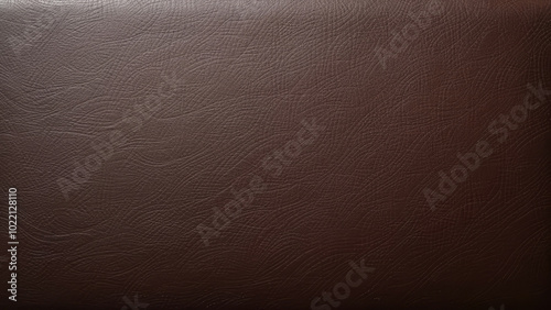 A textured dark brown surface resembling leather with subtle patterns, showcasing craftsmanship and attention to detail. Generative AI photo