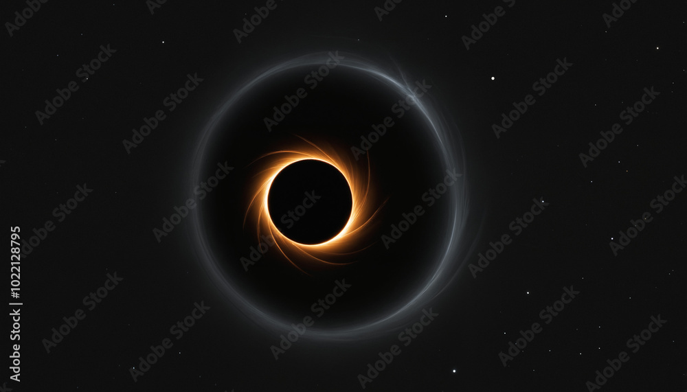 A black hole in space visualization, a black hole eating a star, creepy and mysterious visual for space journals and articles A black hole in space visualization, a black hole eating a star, creepy and mysterious visual for space journals and articles