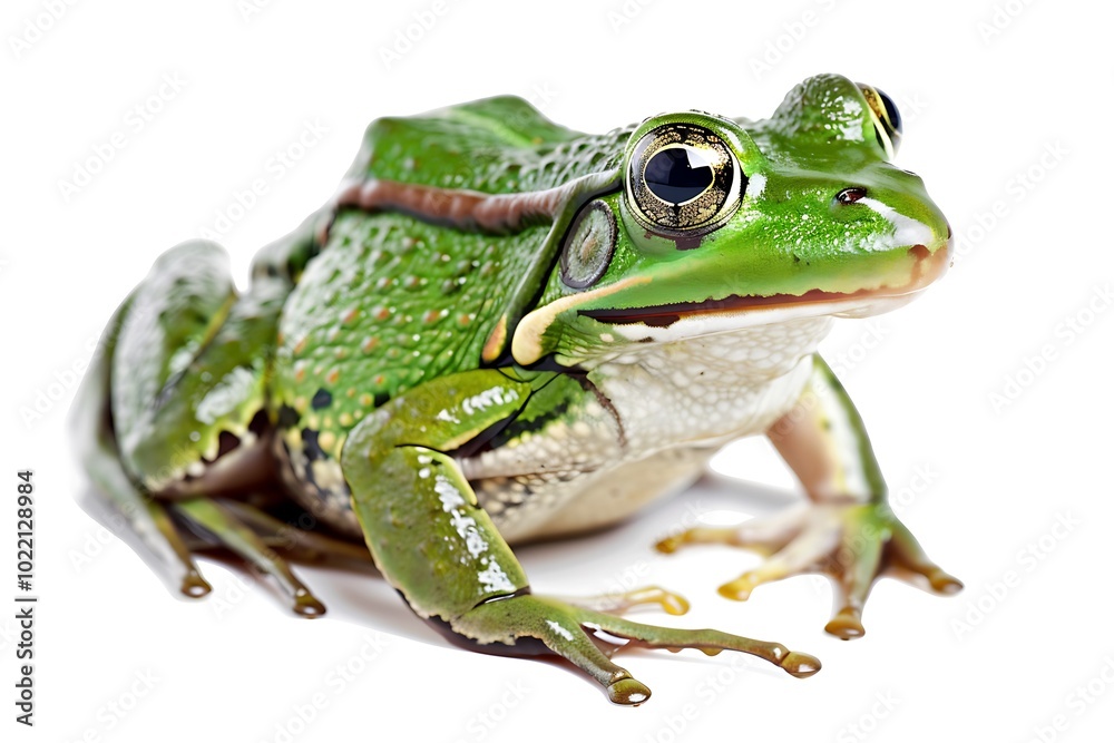frog on a white background frog on a white background