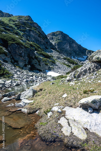 Rila mountain near The Dead and The Fish Lakes, Bulgaria