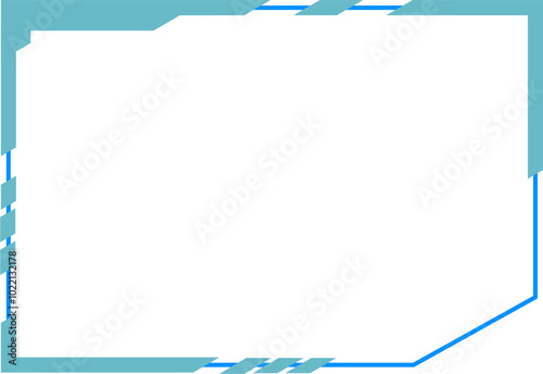 HUD futuristic cyber frame design element vector